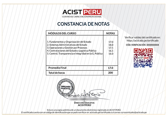 Curso de Gestión Pública