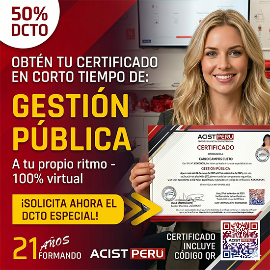 Certificado Gestión Pública en corto tiempo